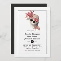 Halloween Gothic Rehearsal Dinner Invitation