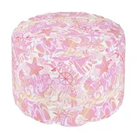 Nautical Beach Pattern Hot Pink ID840 Pouf