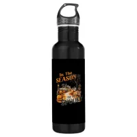 Tis The Season To Be Spooky Fall Halloween Retro C Stainless Steel Water Bottle