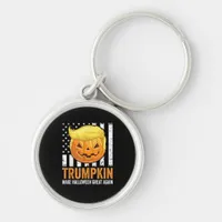 Make Halloween Great Again Trumpkin Funny Hair Pum Keychain