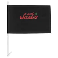 Tis The Season Classic & Basic Design Car Flag