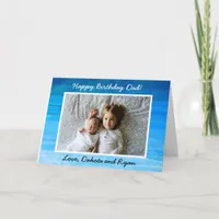 Happy Birthday Day Dad Personalized Photo Card