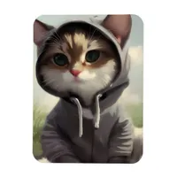 Kitten in a Hoodie Magnet