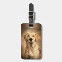 Yellow Labrador Retriever Dog Lab Luggage Tag