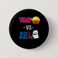 Funny Trumpkin Vs Boo Biden Halloween Design Class Button