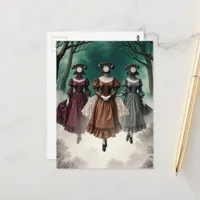 Telephone Ladies Postcard