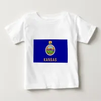 Kansas State Flag Baby T-Shirt