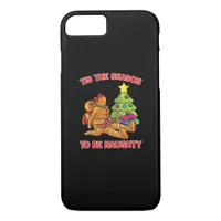 Tis The Season To Naughty Gingerbread Man Couple iPhone 8/7 Case