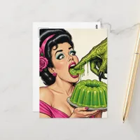 Retro Lime Gelatin Horror Postcard