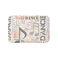 Born to Dance Brown ID277 Bath Mat