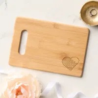 Lopsided Woven Heart Cutting Board