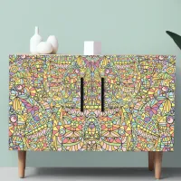 Modern Geometric Mosaic Patchwork Decoupage Tissue Paper