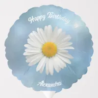 Cheerful White Daisy Balloon