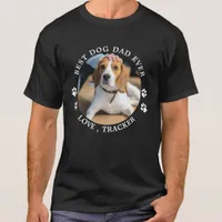Best Dog Dad Ever Personalized Pet Photo T-Shirt