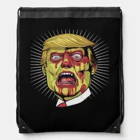 Trumpkin Retro Halloween   Drawstring Bag