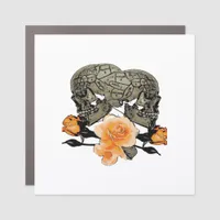 Funny Halloween Till Death Do Us Part Design Car Magnet