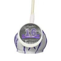 City Lights Sweet Sixteen Purple ID119 Cake Pops