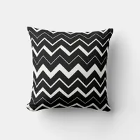 2in1 Black White Chevron Pattern Cushion