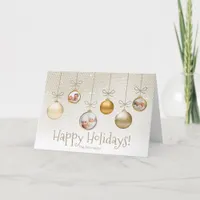 Christmas Ornaments Photo Template Gold ID251