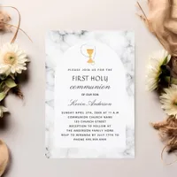 Marble arch chalice first holy communion invitation