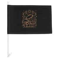 Goblincore Aesthetic Mushroom Fungi Academia Car Flag