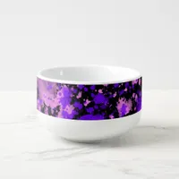 Purple Paint Splatter Soup Mug