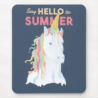 Summer Unicorn Mouse Pad