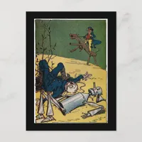 Poor Scarecrow and TinMan Postcard