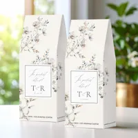 Delicate Wildflower Watercolor Wedding ID1102 Roasted Coffee