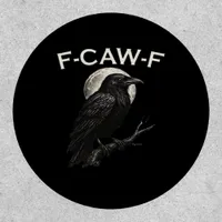 F-Caw-F Crow Funny Crow F-Caw-F Gear Vintage Graph Patch