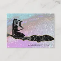 *~* Rainbow Glitter Universe GODDESS Meditation  Business Card