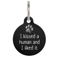 Funny Cute Pet Dog Name Tags - Customized Unique