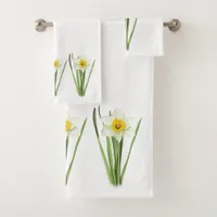 Daffodil Flower Bath Towel Set