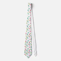 Colorful String Lights Christmas Neck Tie