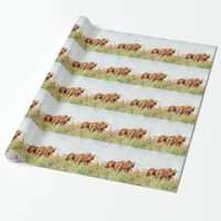 Ready For Work, Two Draft Horses Wrapping Paper