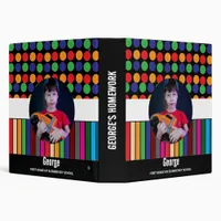 Personalized Little Me Boy | Cute Back to School 3 Ring Binder
