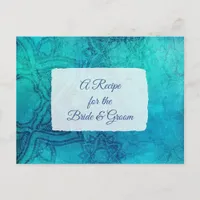 A Recipe For the Bride Wedding Recipe Card