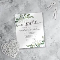 Budget Eucalyptus Vow Renewal Invitation