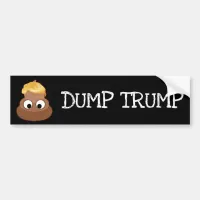 Dump Trump Poop Pile Bumper Sticker