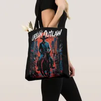 Urban Cowboy Graffiti Edgy Modern Western Tote Bag