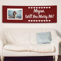 Will you Marry Me Custom Name and Photo Banner