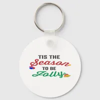 Tis The Season To Be Careful Classic Stickers Keychain