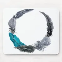 Feather Wreath Mouse Pad