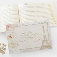 French Romance Wedding Blush ID870 Guest Book