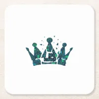 No Kings In America Freedom Aesthetic Square Paper Coaster