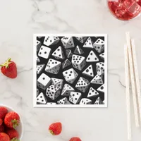 Dice Delight: A Geometric Cascade Napkins