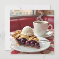 Cherry Pie, Vanilla Ice Cream & Coffee