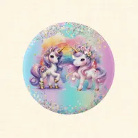 Enchanting Unicorn Button