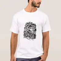 Cottagecore Aesthetic Frog Mushroom Goblincore Art T-Shirt