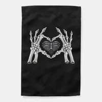 Skeleton Ribs Hand Heart Sign